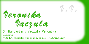 veronika vaczula business card